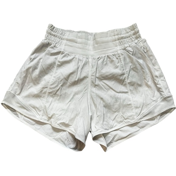 Lululemon athletica White Hottie Hot High-Rise Lined Shorts EUC 4 - Picture 6 of 8